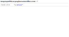 Desktop Screenshot of mapaspublicar.paginasamarillas.com