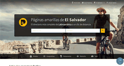 Desktop Screenshot of paginasamarillas.com.sv